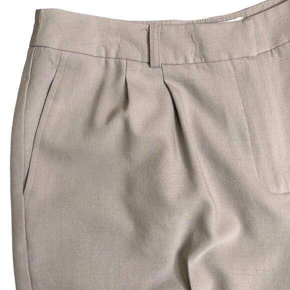 Talbots Petites Light Gray Wool Lycra High Rise Dress Pants Trousers - Picture 4 of 9
